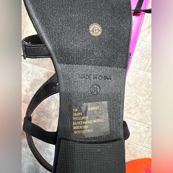 NEW NIB AZ Arizona black sandals dressy Marley 8.5 8 1/2‎ - Picture 4 of 4
